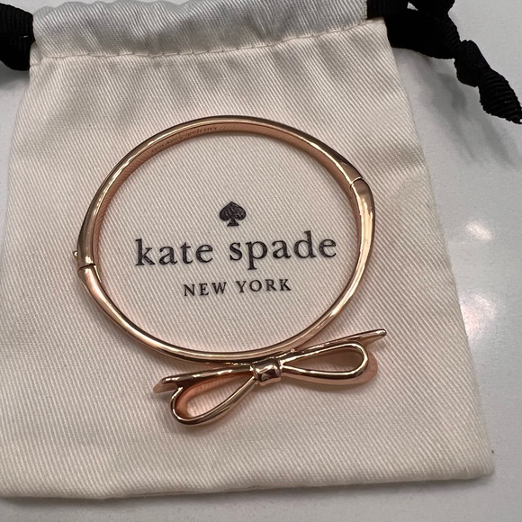 Kate Spade Rose Gold Bow Bangle - Picture 2 of 3